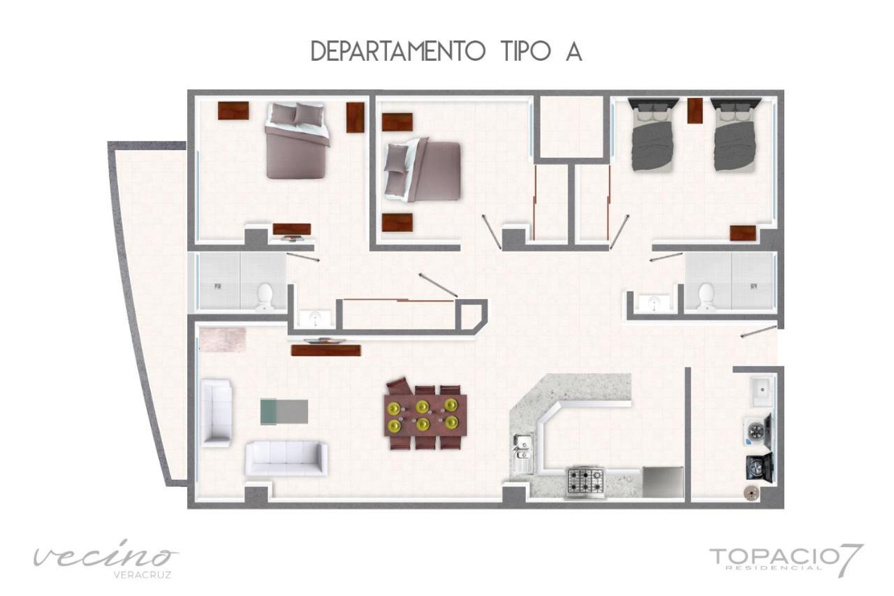 Topacio7 Residencial 博卡德尔里奥 外观 照片